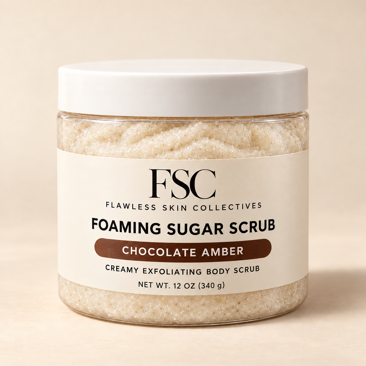 CHOCOLATE AMBER FOAMING SUGAR SCRUB