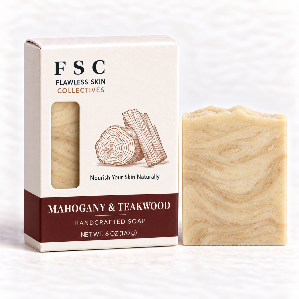 MAHOGANY & TEAKWOOD BAR SOAP