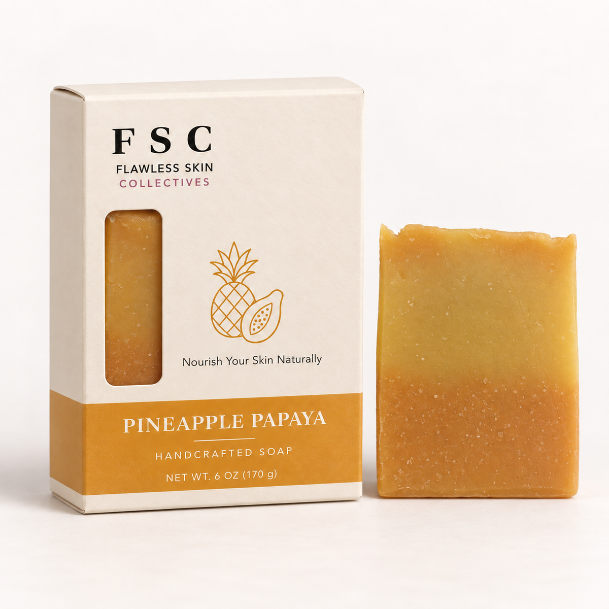 PINEAPPLE-PAPAYA BAR SOAP