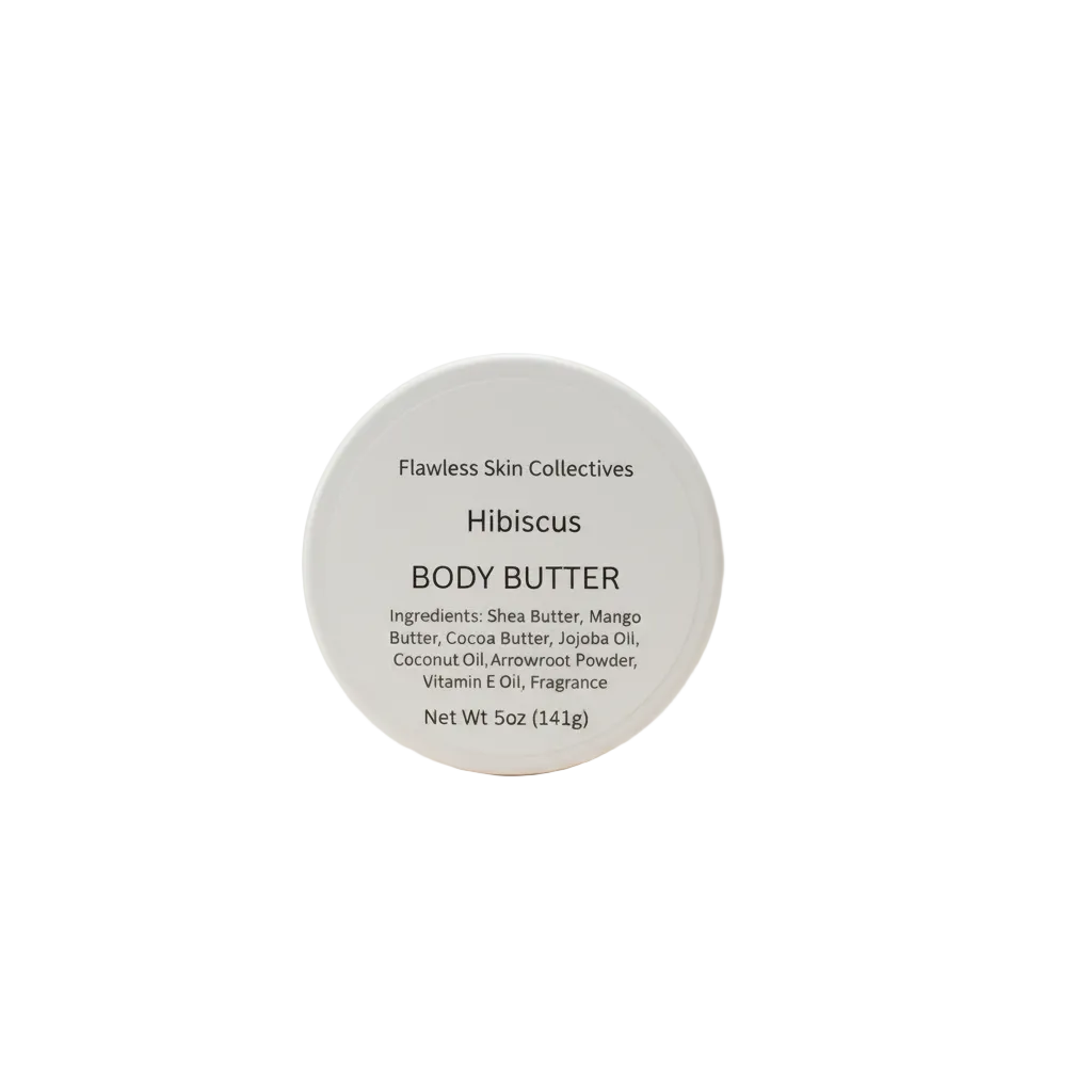 Hibiscus Butter product photo on an ivory background